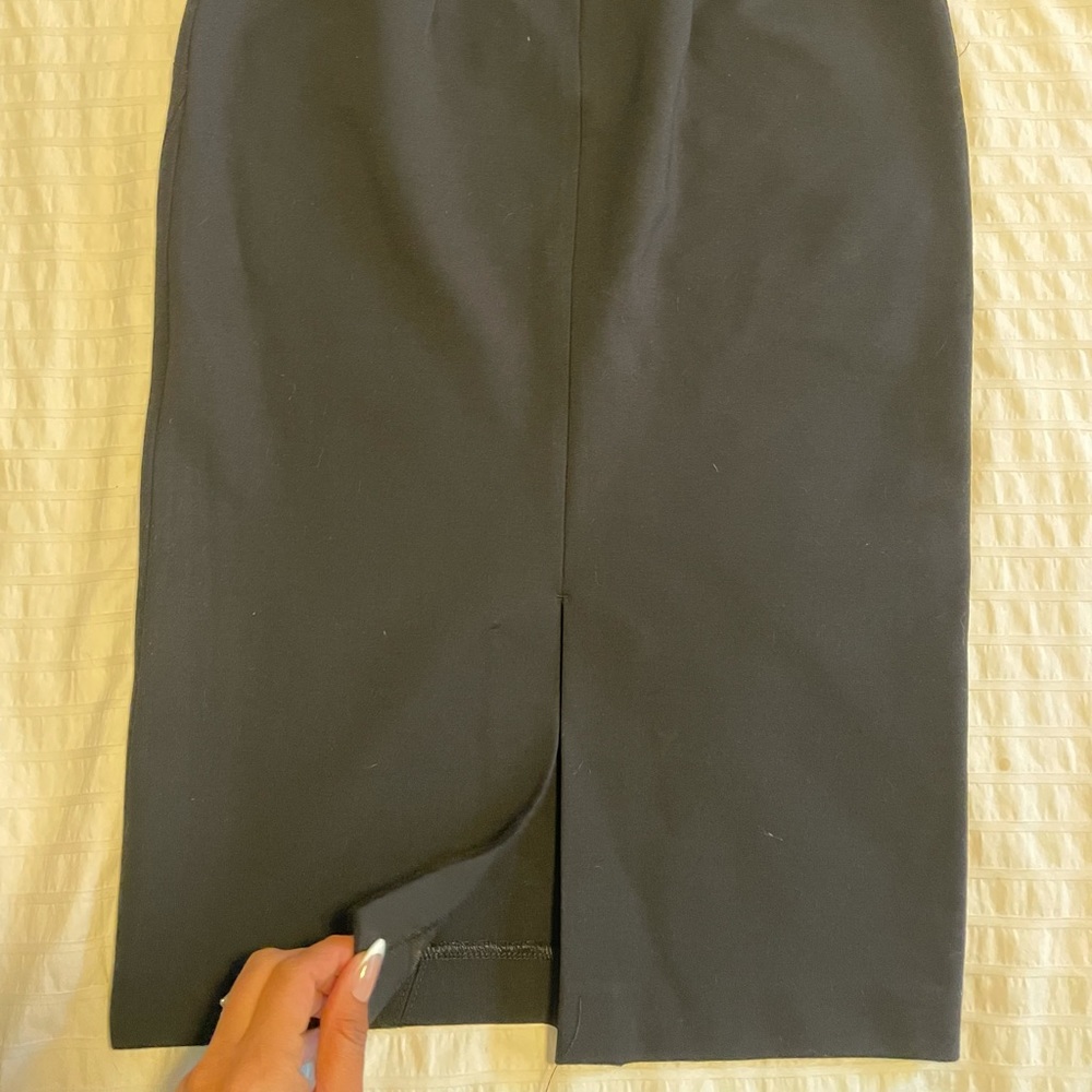 Express High Waisted Nylon Pencil Skirt Black